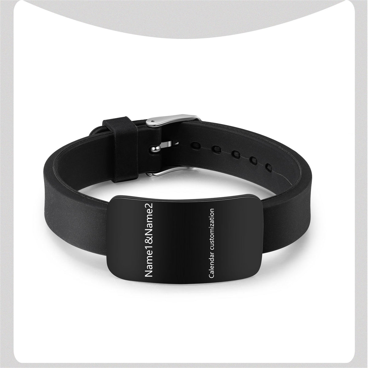 Custom Black Titanium Steel Bracelet