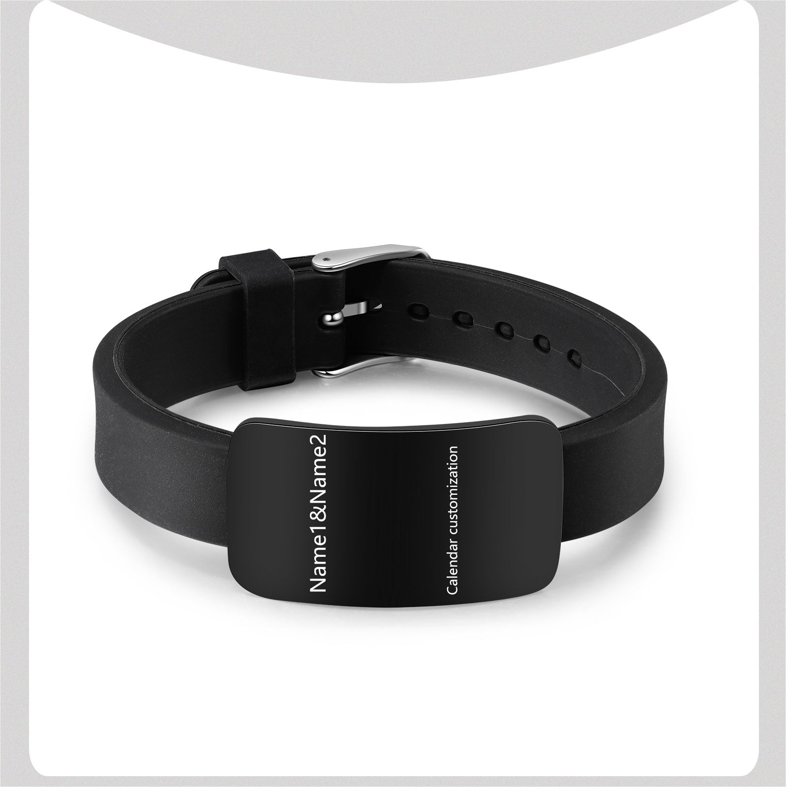 Custom Black Titanium Steel Bracelet