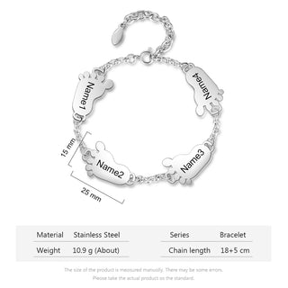 Engraving Stainless Steel Bracelet