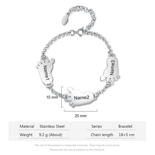 Engraving Stainless Steel Bracelet
