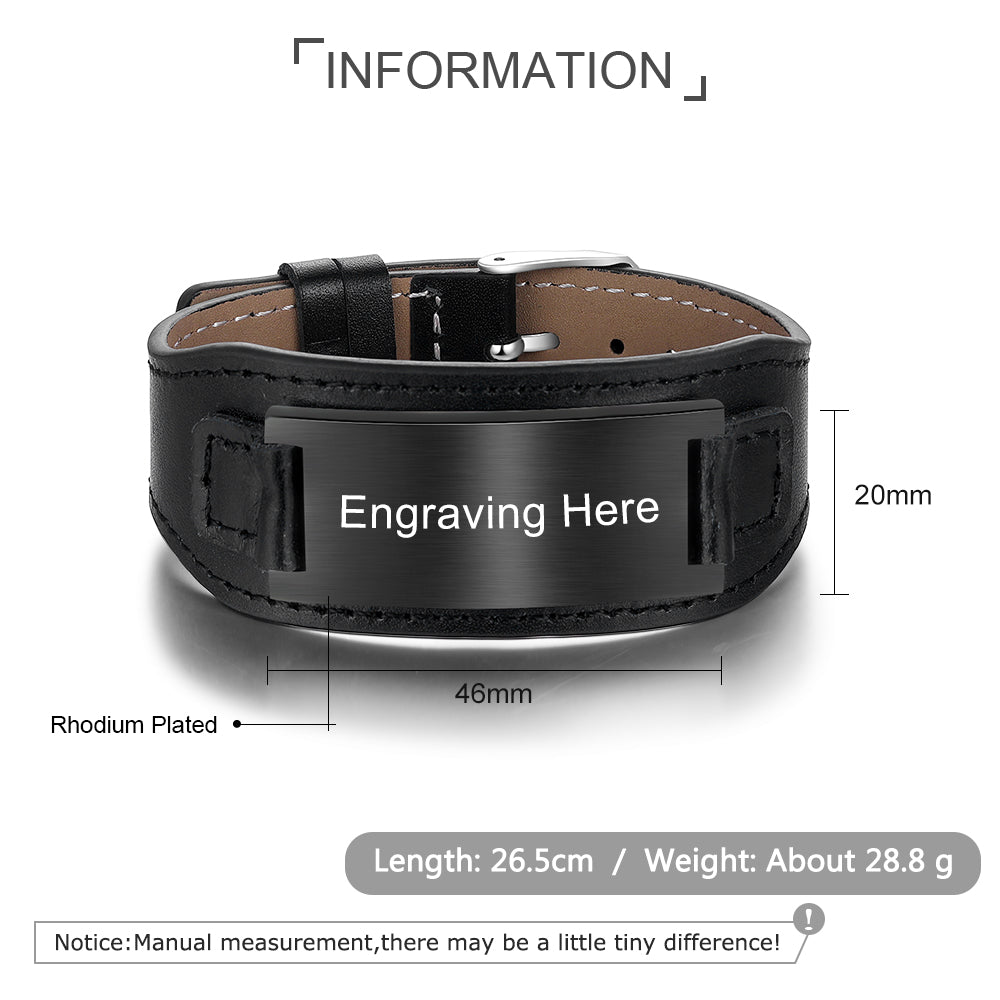 Engraving Stainless Steel Bracelet