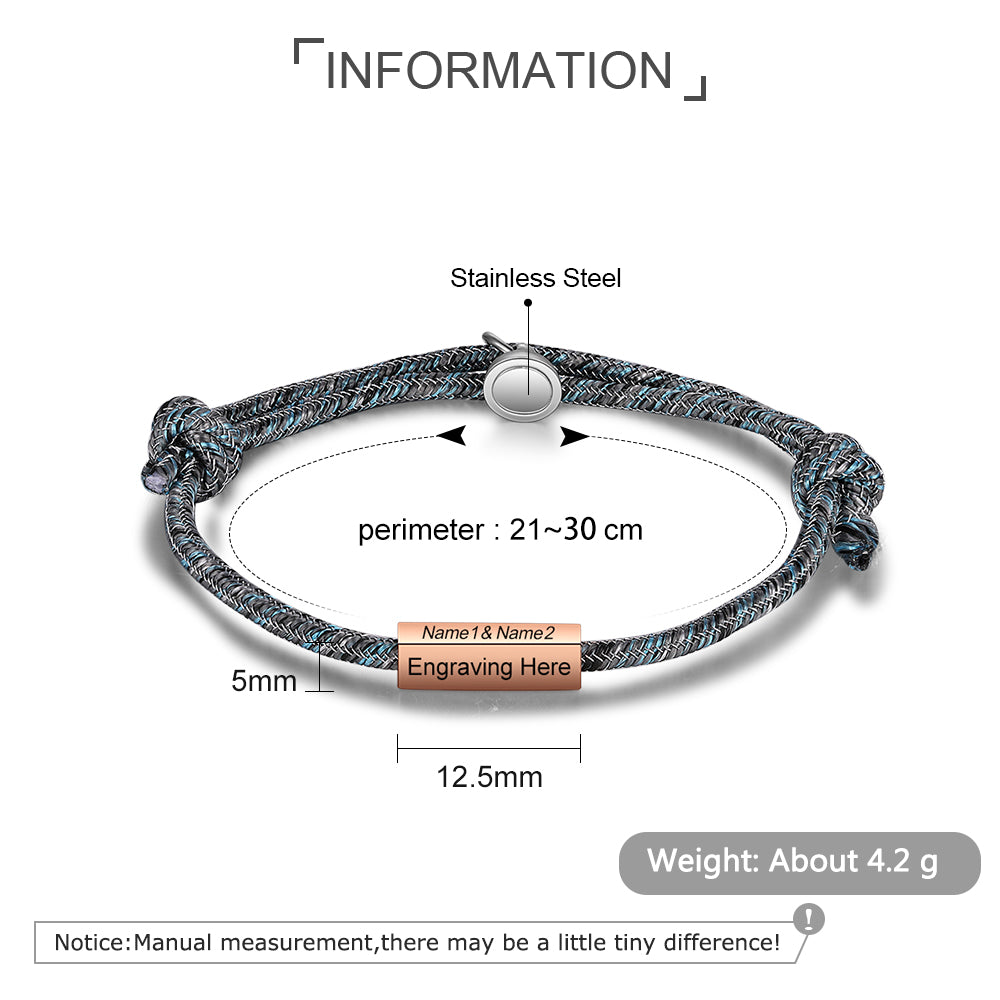 Engraving Stainless Steel Bracelet