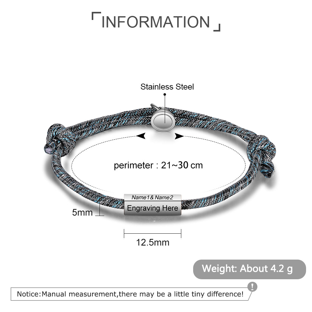 Engraving Stainless Steel Bracelet