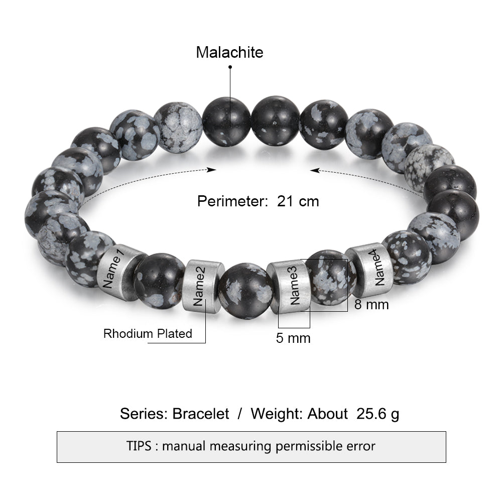Best Product Engraved Rhodium Plated Bracelet