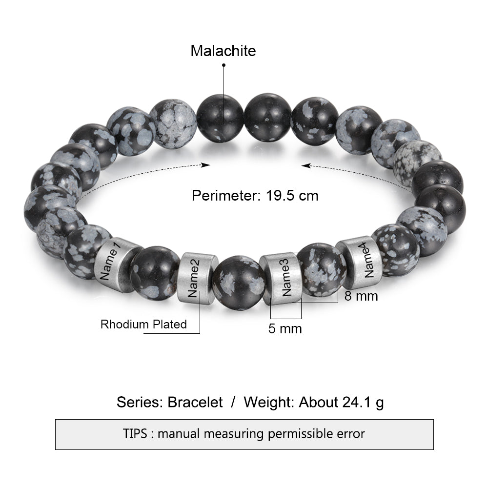 Best Product Engraved Rhodium Plated Bracelet
