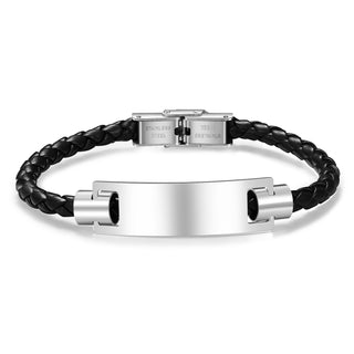 Custom Name Leather Bracelet