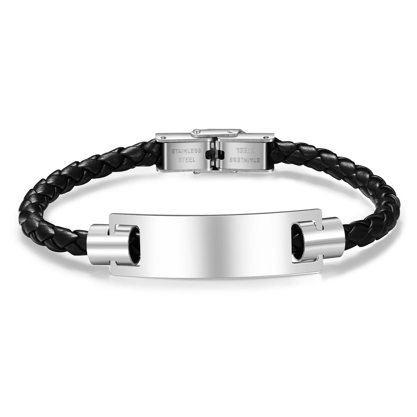 Custom Name Leather Bracelet