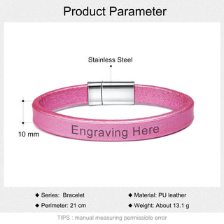 Custom Women Leather Bracelet