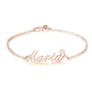 Custom 925 Sterling Silver Name Bracelet