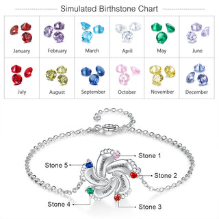 Rhodium Plated Baby Foot Bracelet