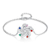 Rhodium Plated Baby Foot Bracelet