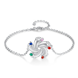 Rhodium Plated Baby Foot Bracelet