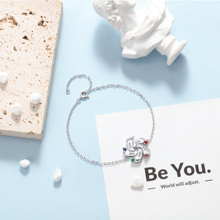 Rhodium Plated Baby Foot Bracelet