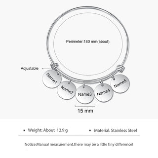 Personalized Stainless Steel Bracelet