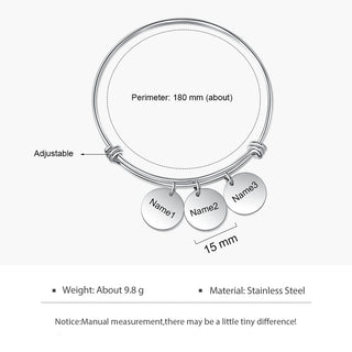 Personalized Stainless Steel Bracelet