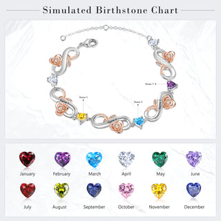 Custom Infinity Flower Bracelet