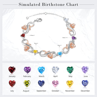 Custom Infinity Flower Bracelet