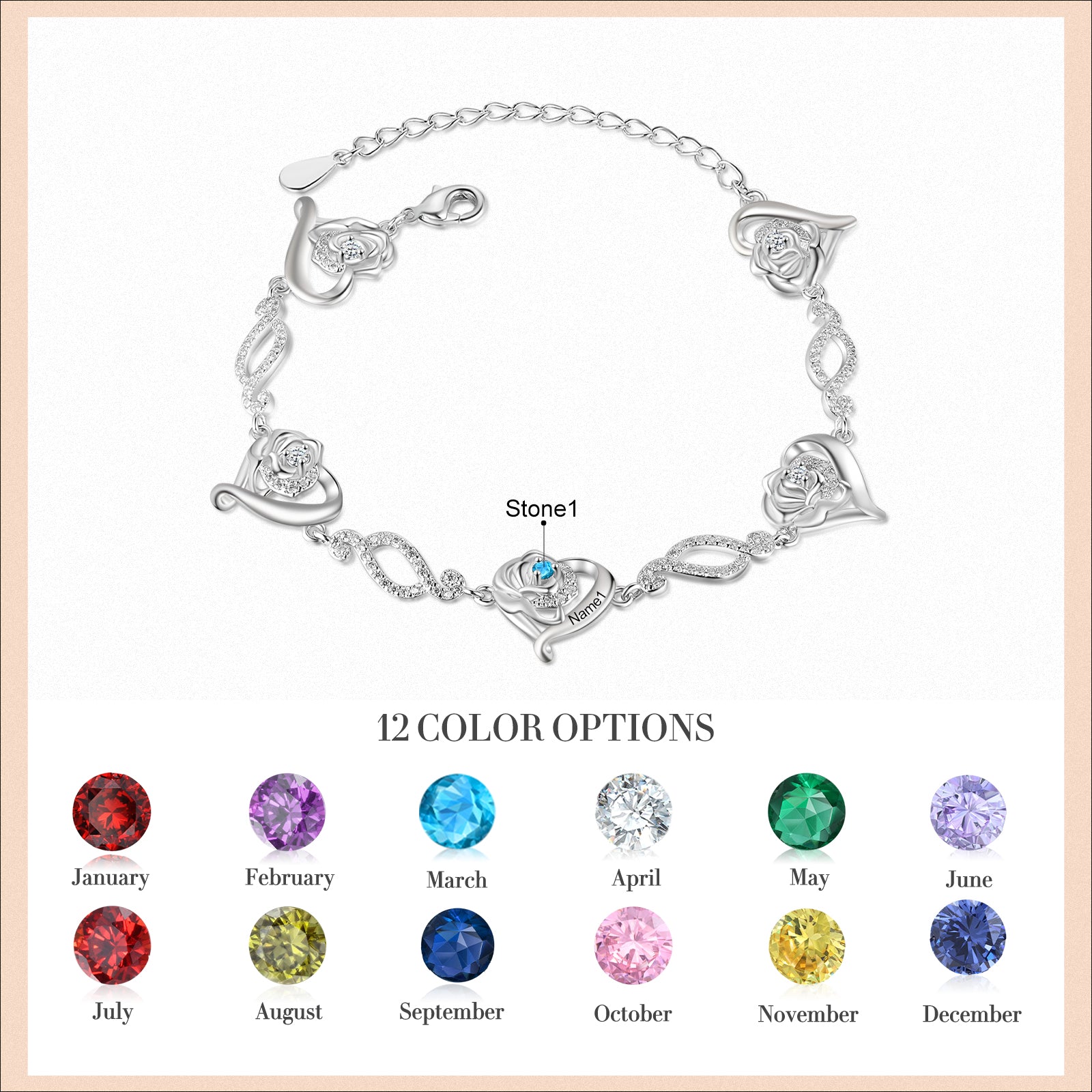 Custom Heart Bracelet