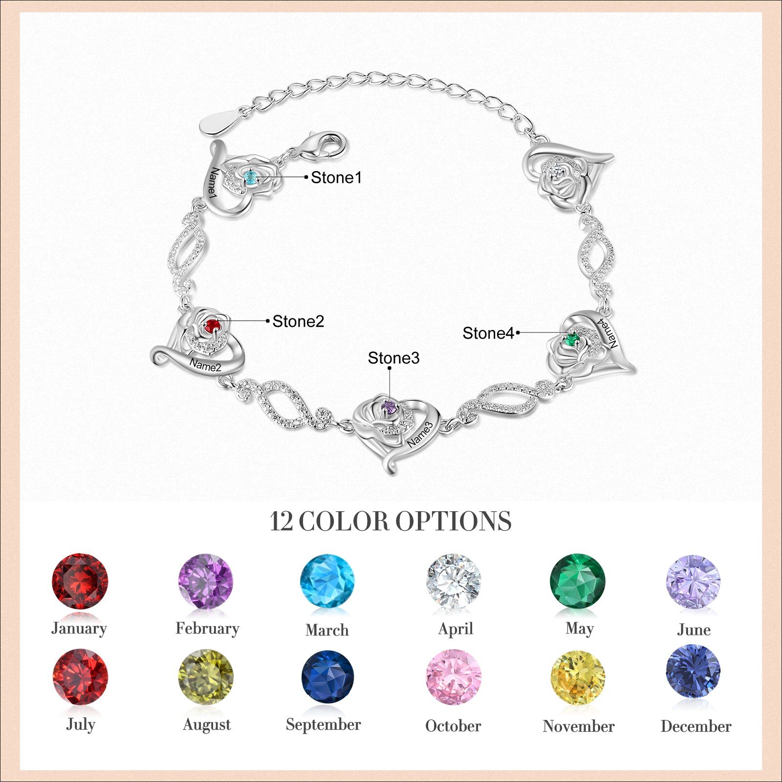 Custom Heart Bracelet