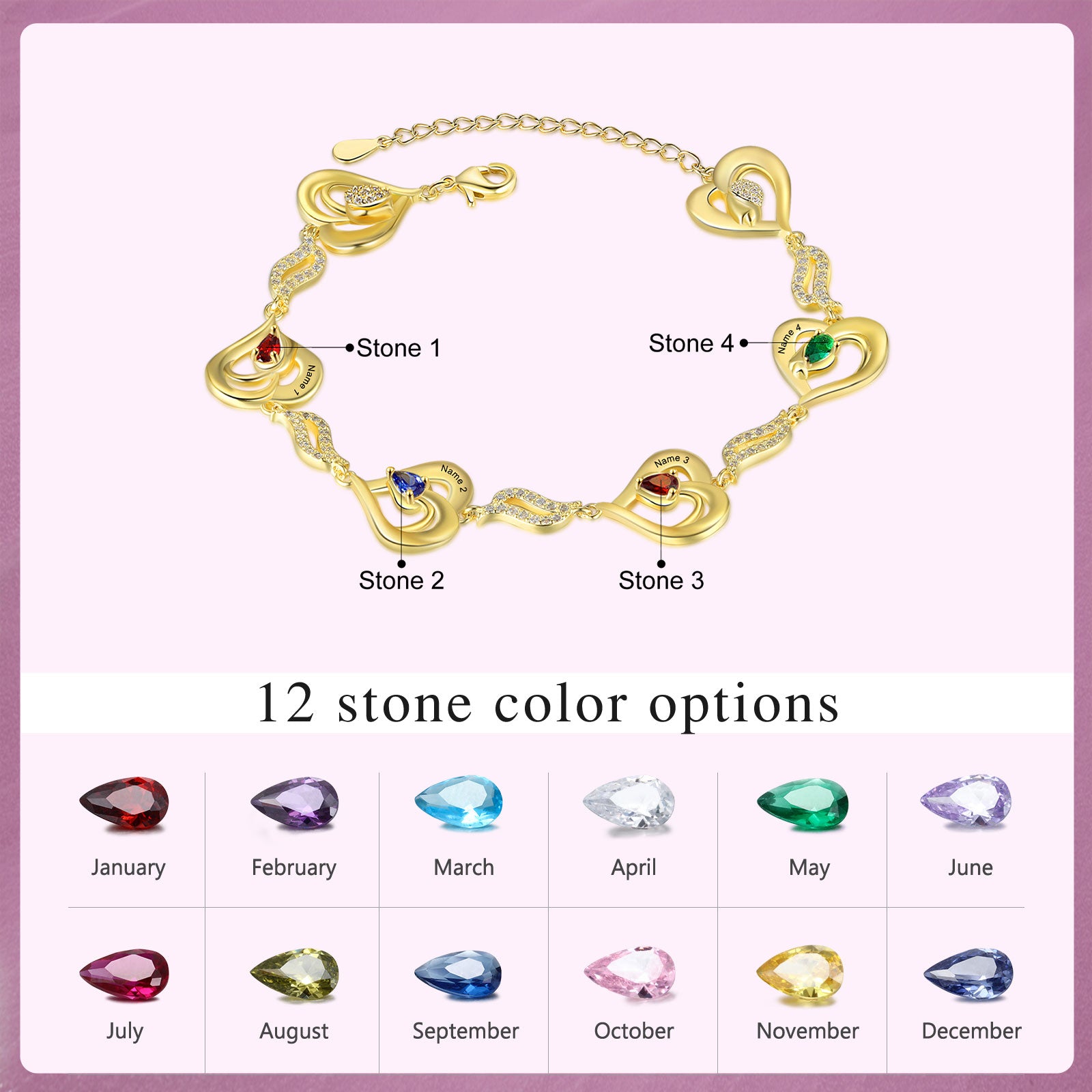 Custom Heart Bracelet