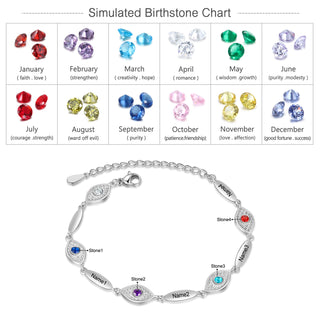 Personalized Evil Eye Bracelet