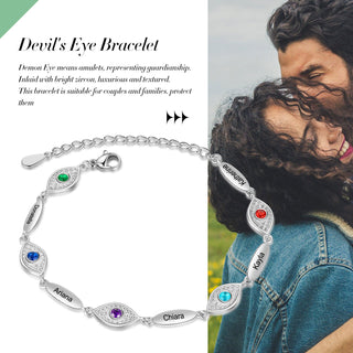 Personalized Evil Eye Bracelet