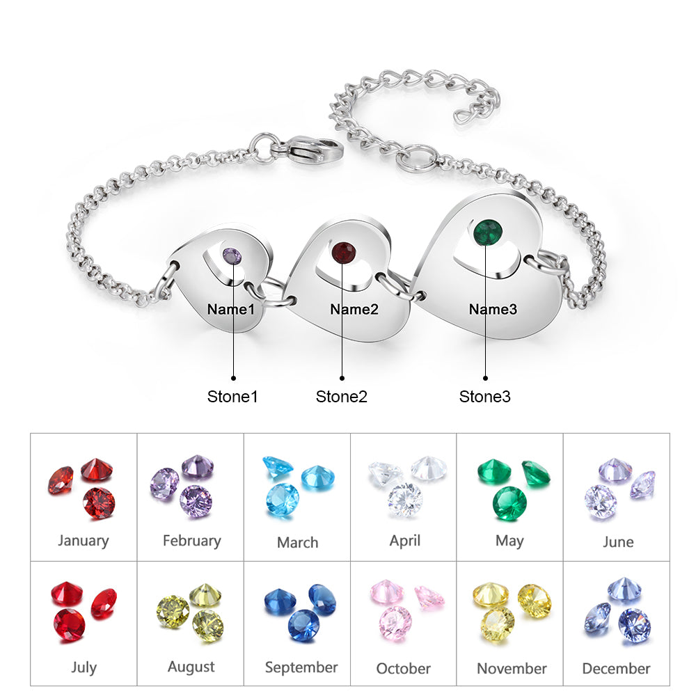 Stainless Steel Heart Bracelet