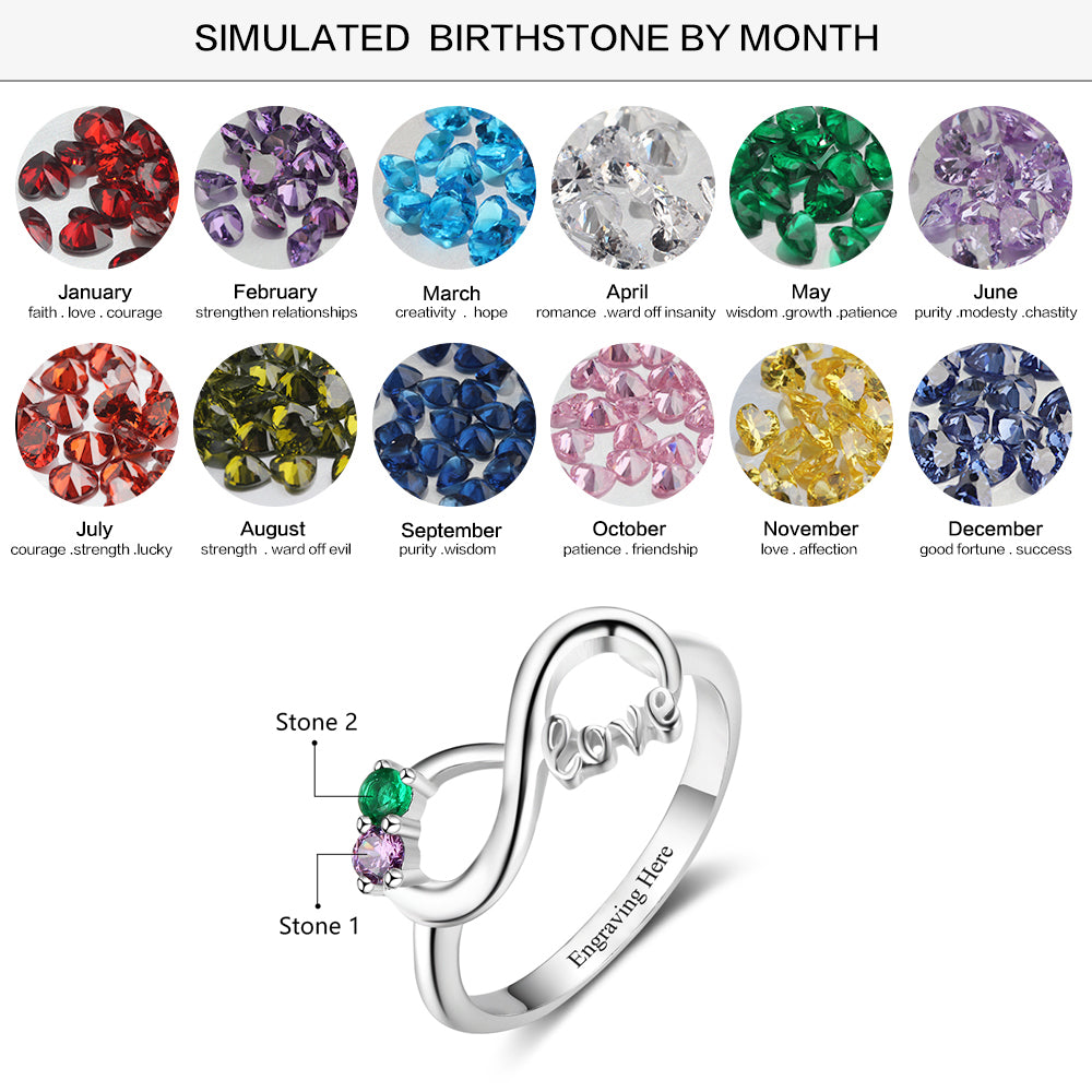 Custom 925 Sterling Silver LOVE Ring