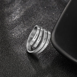 Custom Name Stainless Steel Ring