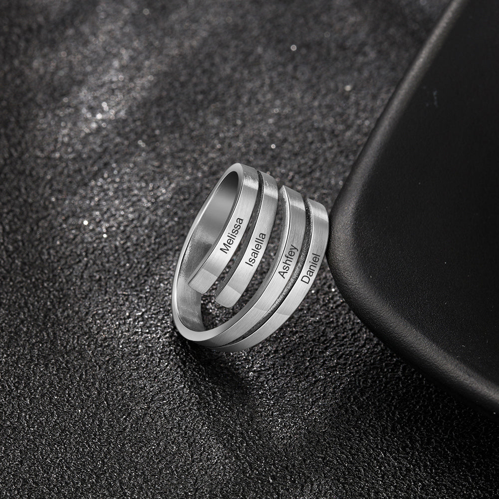 Custom Name Stainless Steel Ring