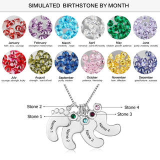 Custom Baby Feet Necklace