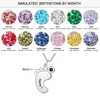 Custom Baby Feet Necklace