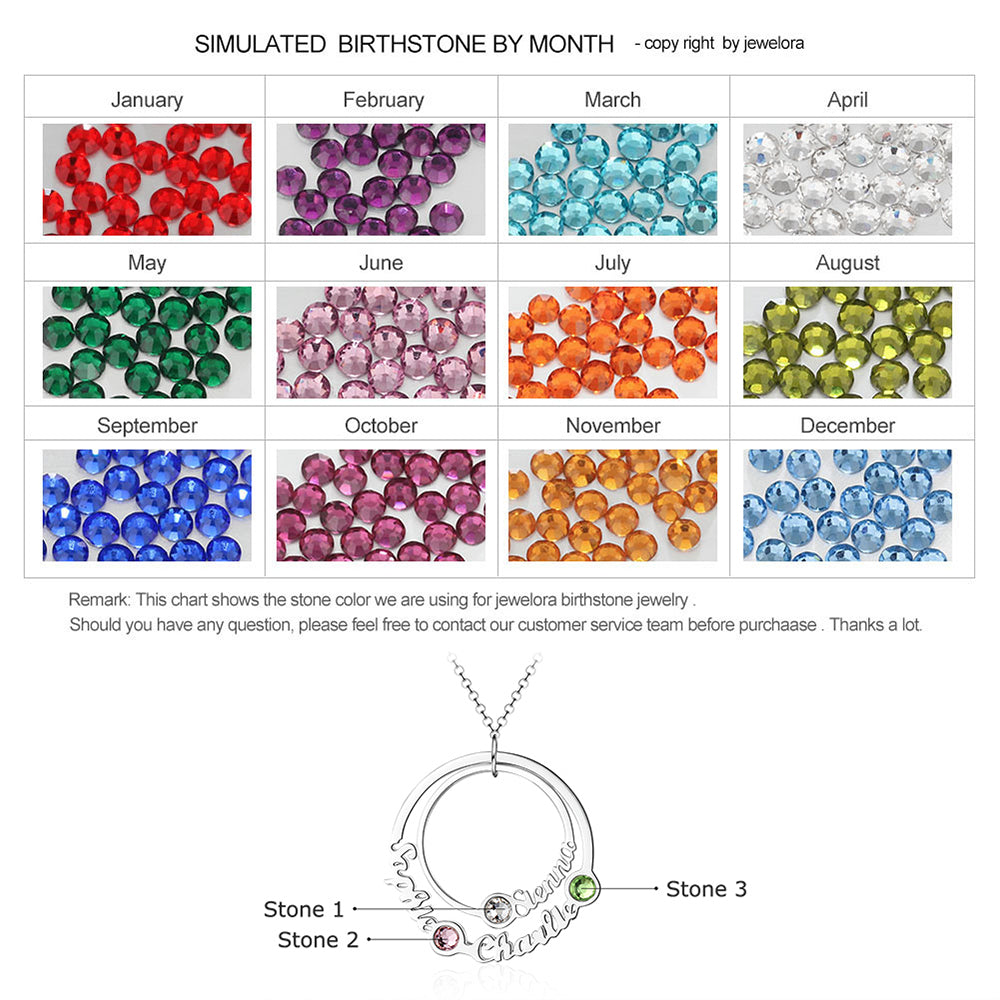Personalized Birthstone Necklace