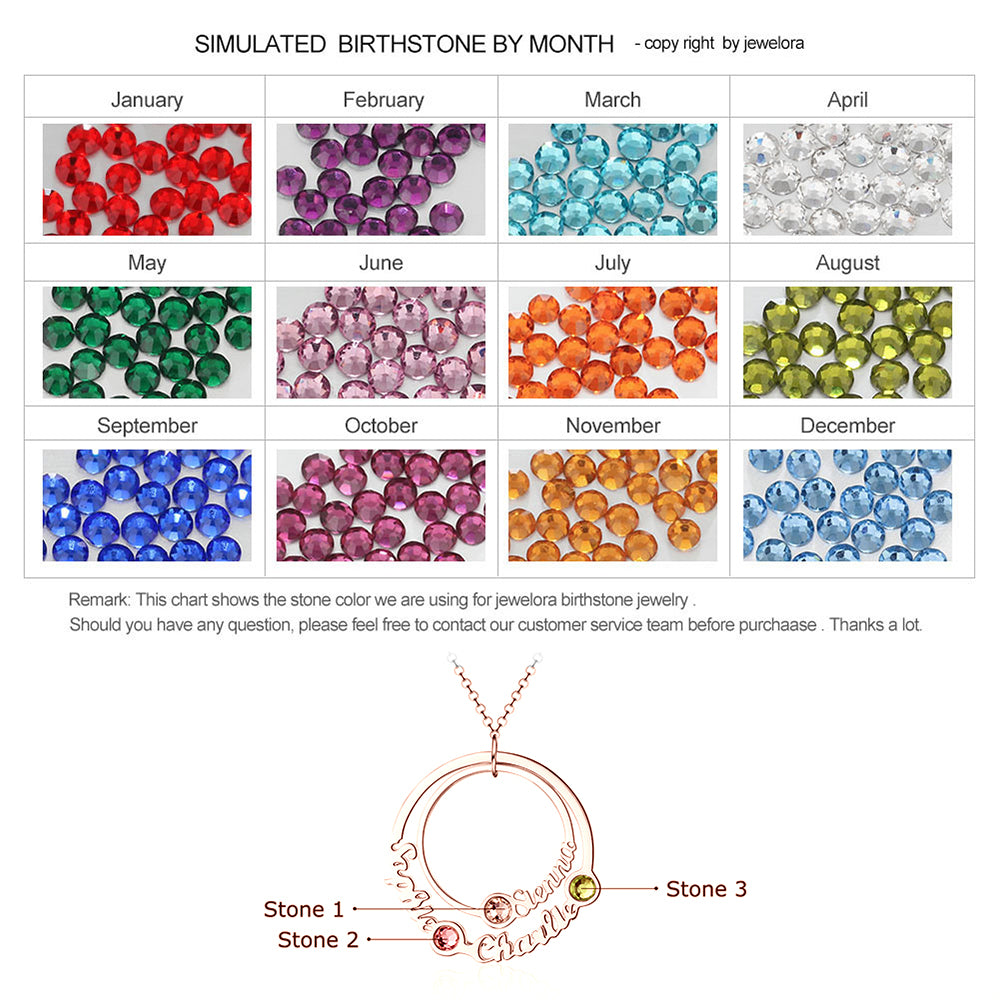 Personalized Birthstone Necklace