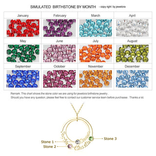 Personalized Birthstone Necklace