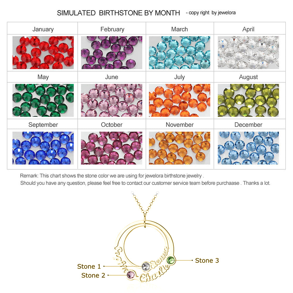 Personalized Birthstone Necklace