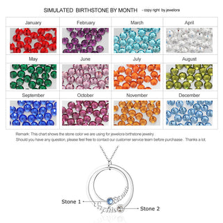 Personalized Birthstone Necklace