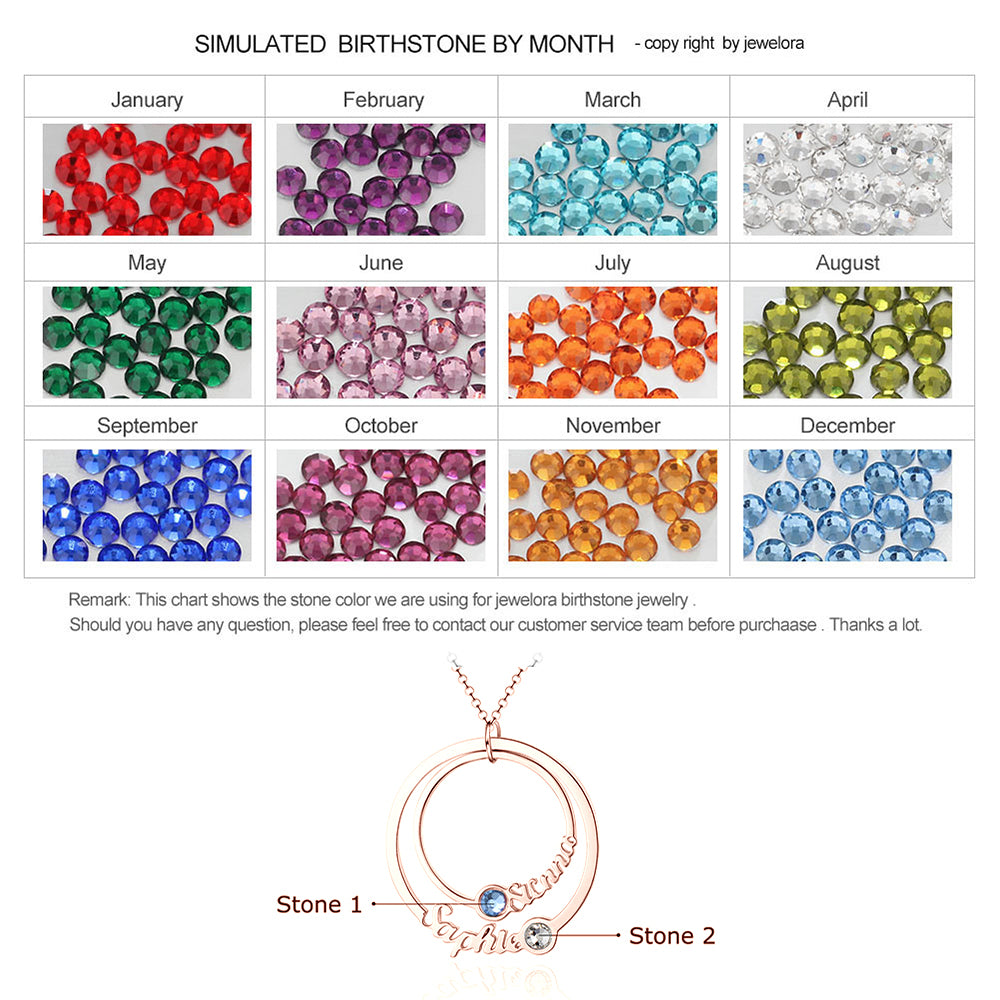 Personalized Birthstone Necklace