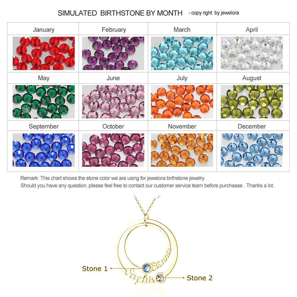 Personalized Birthstone Necklace