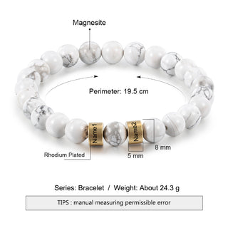 Personalized Natural Stone Bracelets
