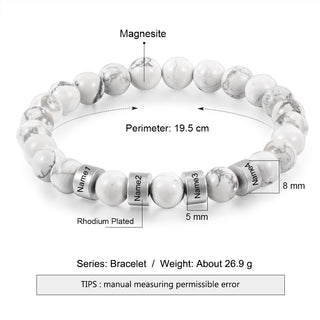 Personalized Natural Stone Bracelets