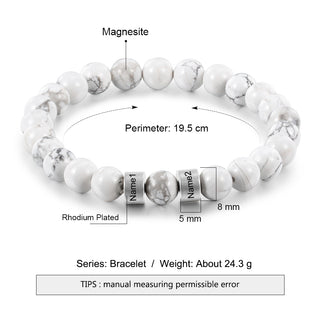Personalized Natural Stone Bracelets