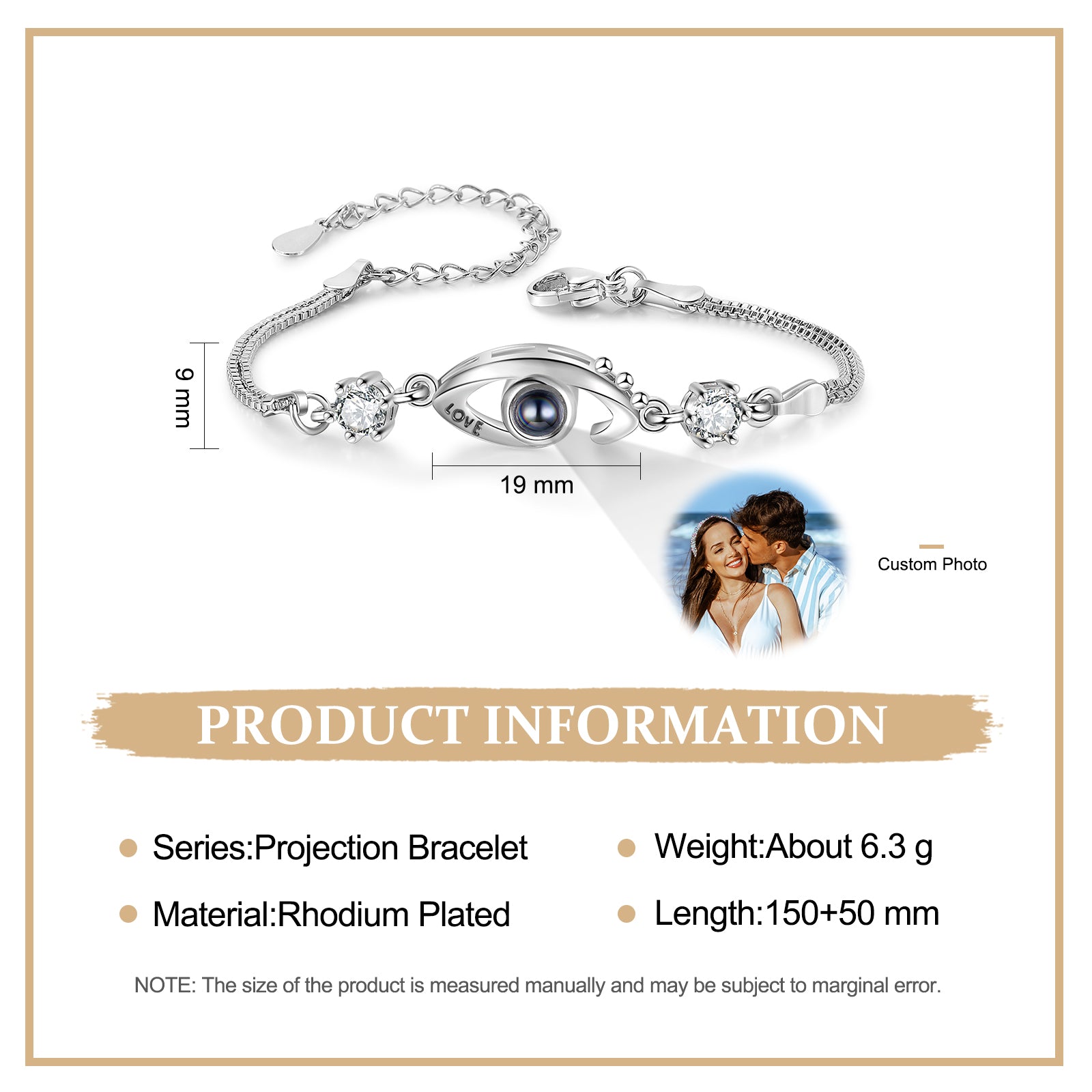 Custom Photo Projection Bracelet