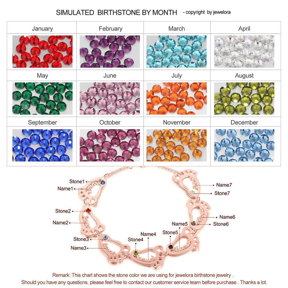 Rhodium Plated Baby Feet Bracelet