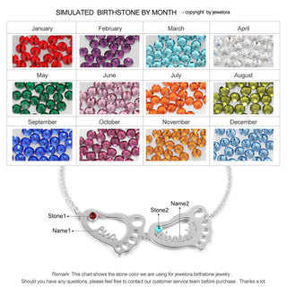 Rhodium Plated Baby Feet Bracelet