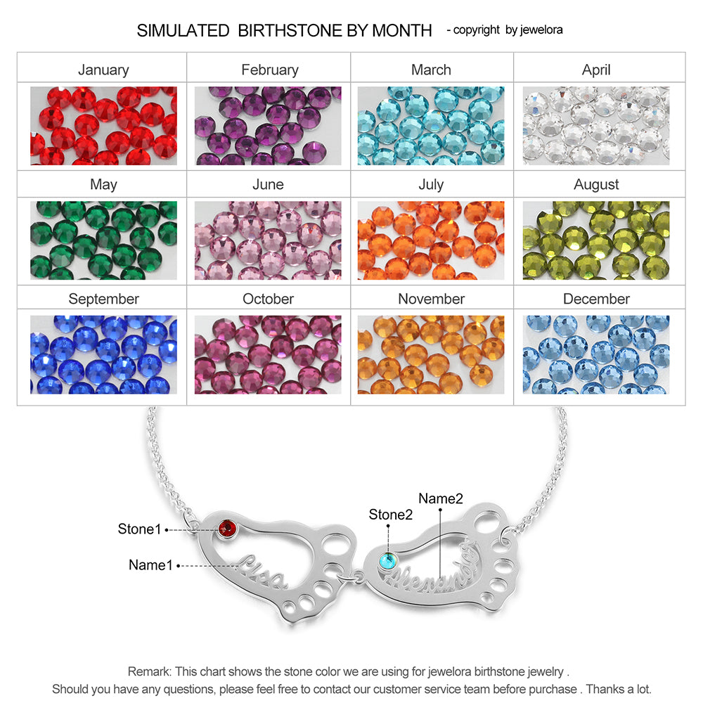 Rhodium Plated Baby Feet Bracelet