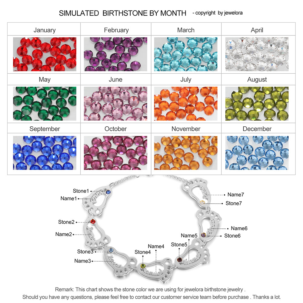 Rhodium Plated Baby Feet Bracelet