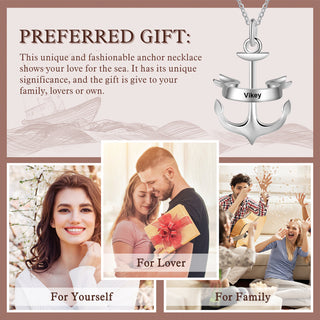 Personalized Name Anchor Necklace