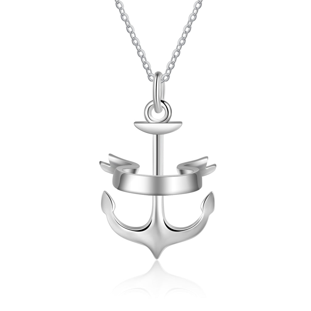 Personalized Name Anchor Necklace