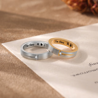 Custom Stainless Steel Couple Ring